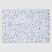 William Morris Ink Tulpen  Retro Floral Tissuepapier (Voorkant)