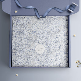 William Morris Ink Tulpen Retro Floral Tissuepapier