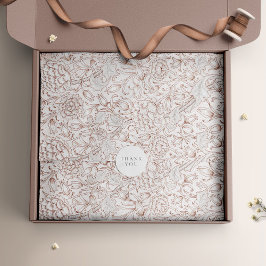 William Morris Ink Tulpen Retro Floral Tissuepapier