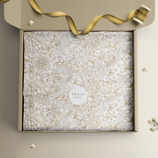 William Morris Ink Tulpen Retro Floral Tissuepapier