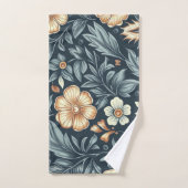William Morris Inspired Botanical Style Pattern Bad Handdoek (Handdoek)
