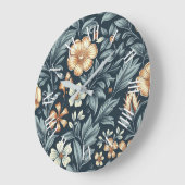 William Morris Inspired Botanical Style Pattern Grote Klok (Hoek)