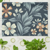 William Morris Inspired Botanical Style Pattern Theedoek (Gevouwen)