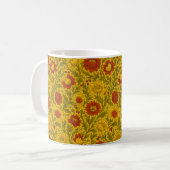 William Morris Inspired Floral AI design Koffiemok (Voorkant links)