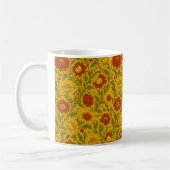William Morris Inspired Floral AI design Koffiemok (Links)