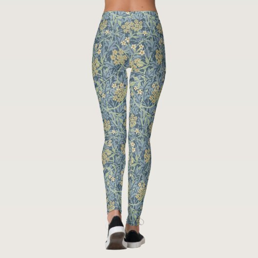 William Morris Inspired Floral Patterned Leggings (Achterkant)