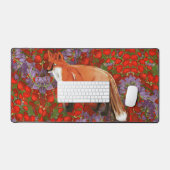 William Morris Inspired Fox Desk Mat (Keyboard & Muis)