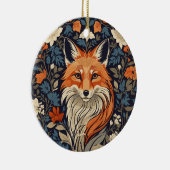  William Morris inspireerde Floral Red Fox Keramisch Ornament (Rechts)