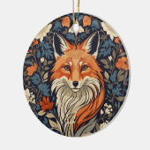 William Morris inspireerde Floral Red Fox Keramisch Ornament (Links)