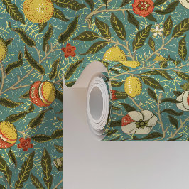 William Morris inspireerde granaatappel en bloemen Behang