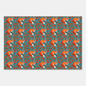 William Morris inspireerde herten, vossen en konij Inpakpapier Vel (Voorkant 2)