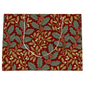 William Morris inspireerde Holly & Mistletoe Groot Cadeauzakje (Voorkant)