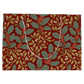 William Morris inspireerde Holly & Mistletoe Groot Cadeauzakje (Achterkant)