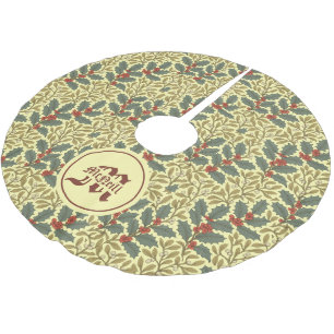 William Morris inspireerde Holly & Mistletoe Kerstboom Rok