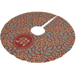 William Morris inspireerde Holly & Mistletoe Kerstboom Rok