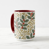 William Morris inspireerde Holly & Mistletoe Mok (Voorkant links)