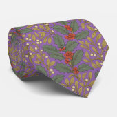 William Morris inspireerde Holly & Mistletoe Stropdas (Opgerold)