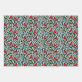 William Morris inspireerde kardinalen, wijnstokken Inpakpapier Vel (Voorkant)