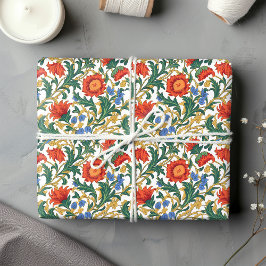 William Morris inspireerde kleurrijke, levendige b Cadeaupapier
