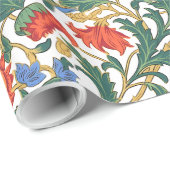 William Morris inspireerde kleurrijke, levendige b Cadeaupapier (Rol Hoek)