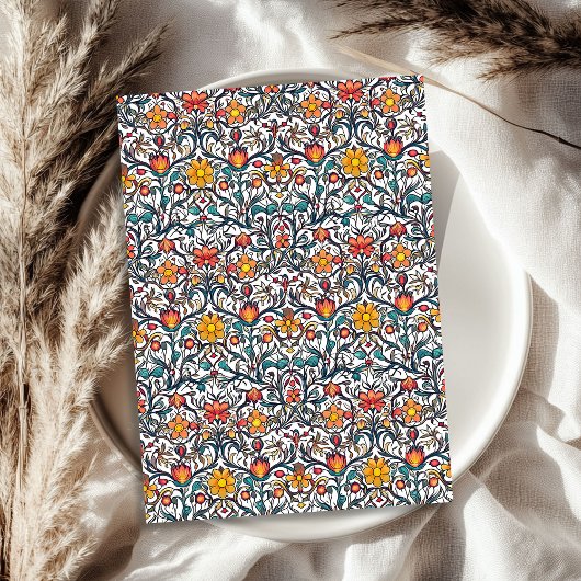 William Morris inspireerde kleurrijke levendige kl Tissuepapier