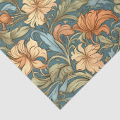 William Morris inspireerde koperen oranje gele sal Tissuepapier (Detail)