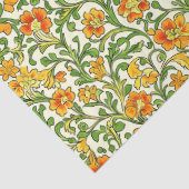 William Morris inspireerde levendige groene gele p Tissuepapier (Detail)