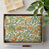 William Morris inspireerde levendige groene gele p Tissuepapier (Geschenk)
