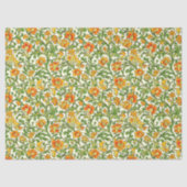 William Morris inspireerde levendige groene gele p Tissuepapier (Voorkant)