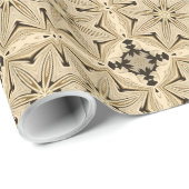 William Morris inspireerde neutrale ivoren zwarte  Cadeaupapier (Rol Hoek)