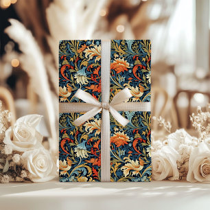 William Morris inspireerde pastel koperen ivoren b Cadeaupapier