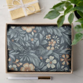 William Morris inspireerde pastel perzik ivoren bl Tissuepapier (Geschenk)