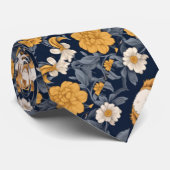 William Morris inspireerde Spaniel en Bloemen Stropdas (Opgerold)