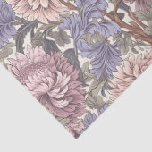 William Morris inspireerde stoffige roze bleke paa Tissuepapier (Detail)