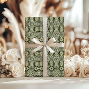 William Morris inspireerde zachte pastelgroene vor Cadeaupapier