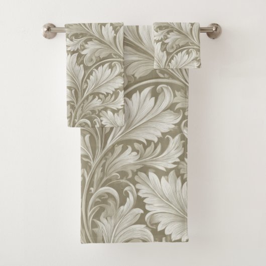 William Morris inspireerend patroon Bad Handdoek (Insitu)