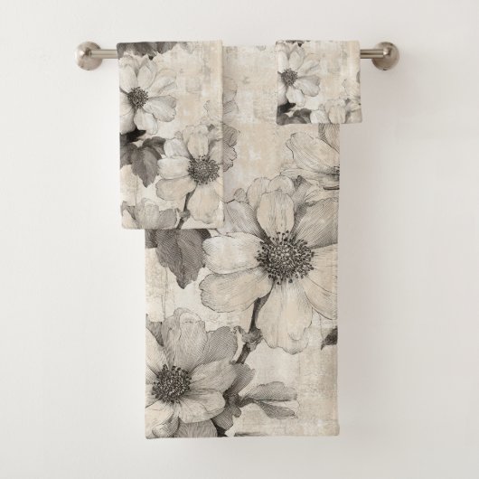 William Morris inspireerend patroon Bad Handdoek (Insitu)