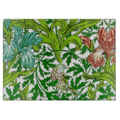 William Morris Iris Bird Floral Pattern Snijplank (Voorkant)