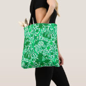 William Morris Iris en Lelie, Jade Groen Tote Bag (Dichtbij)