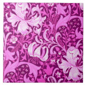 William Morris Iris en Lily, Amethyst Paars Tegeltje (Voorkant)