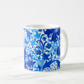 William Morris Iris en Lily, Cobalt Blue Koffiemok (Voorkant rechts)