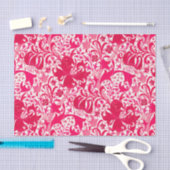 William Morris Iris en Lily, Fuchsia Pink Tissuepapier (Craft)