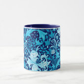 William Morris Iris en Lily, Indigo Blue Mok (Midden)
