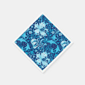William Morris Iris en Lily, Indigo Blue Servetten (Hoek)
