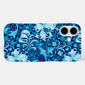 William Morris Iris en Lily, Indigo Blue & White Case-Mate iPhone Case (Achterkant (horizontaal))