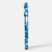 William Morris Iris en Lily, Indigo Blue & White Case-Mate iPhone Case (Achterkant / Links)