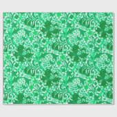William Morris Iris en Lily, Jade Green Cadeaupapier (Vlak)