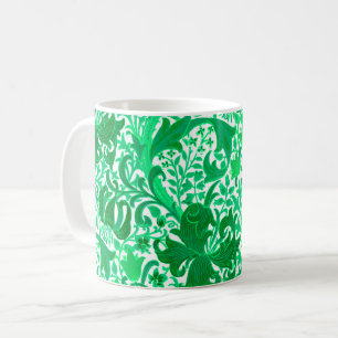 William Morris Iris en Lily, Jade Green Koffiemok