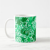 William Morris Iris en Lily, Jade Green Koffiemok (Links)