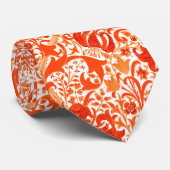 William Morris Iris en Lily, Mandarin Oranje Stropdas (Opgerold)